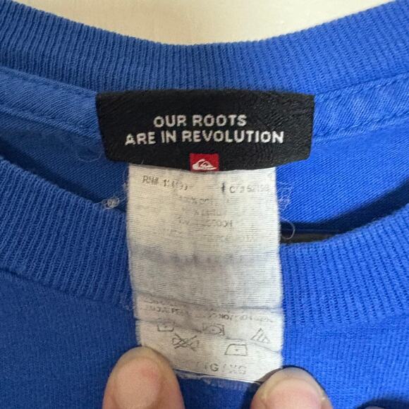 Quiksilver Y2K Surfer Logo Spellout XL Short Sleeve T Shirt - Picture 4 of 8